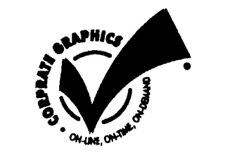 CORPORATE GRAPHICS ON-LINE, ON-TIME, ON-DEMAND logo
