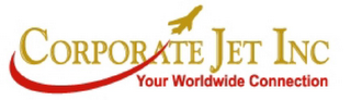 CORPORATE JET INC YOUR WORLDWIDE CONNECTION logo