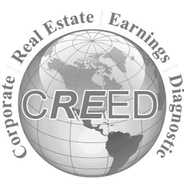 CORPORATE REAL ESTATE EARNINGS DIAGNOSTIC CREED' logo