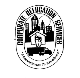 CORPORATE RELOCATION SERVICES "A COMMITMENT TO EXCELLENCE" logo