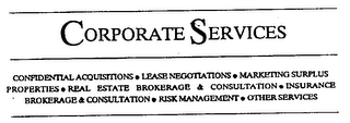 CORPORATE SERVICES logo