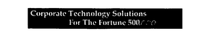 CORPORATE TECHNOLOGY SOLUTIONS FOR THE FORTUNE 500,000 logo