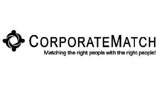 CORPORATEMATCH MATCHING THE RIGHT PEOPLE WITH THE RIGHT PEOPLE! logo