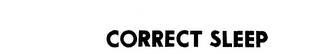 CORRECT SLEEP logo