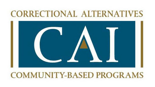 CORRECTIONAL ALTERNATIVES, CAI, COMMUNITY-BASED PROGRAMS logo