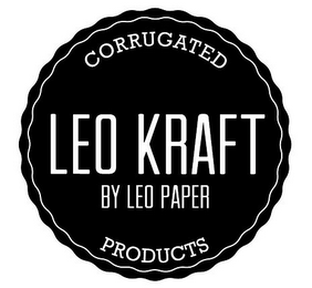 CORRUGATED LEO KRAFT BY LEO PAPER PRODUCTS logo