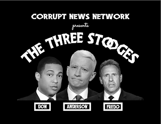 CORRUPT NEWS NETWORK PRESENTS THE THREE STOOGES DON ANDERSON FREDO logo
