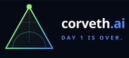 CORVETH.AI DAY 1 IS OVER. logo