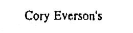 CORY EVERSON'S logo