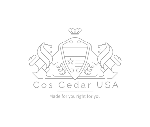 COS CEDAR USA MADE FOR YOU RIGHT FOR YOU logo