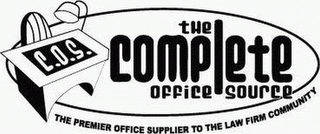 C.O.S. THE COMPLETE OFFICE SOURCE THE PREMIER OFFICE SUPPLIER TO THE LAW FIRM COMMUNITY logo
