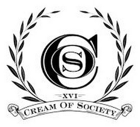 COS XVI CREAM OF SOCIETY logo