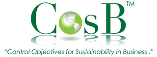 COSB "CONTROL OBJECTIVES FOR SUSTAINABILITY IN BUSINESS." logo
