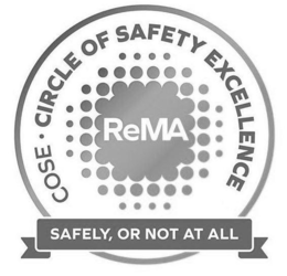 COSE · CIRCLE OF SAFETY EXCELLENCE REMA SAFELY, OR NOT AT ALL logo