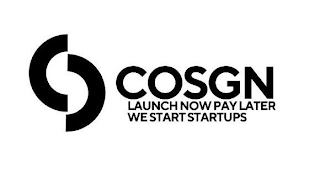 COSGN LAUNCH NOW PAY LATER WE START STARTUPS logo