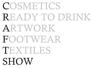 COSMETICS READY TO DRINK ARTWORK FOOTWEAR TEXTILES SHOW logo