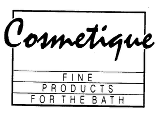 COSMETIQUES FINE PRODUCTS FOR THE BATH logo
