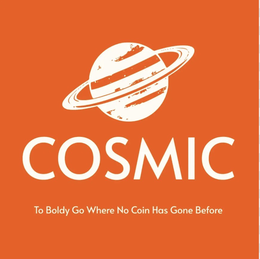 COSMIC TO BOLDY GO WHERE NO COIN HAS GONE BEFORE logo