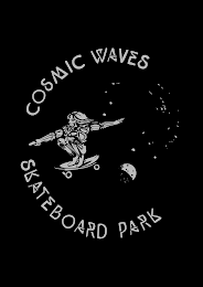 COSMIC WAVES SKATEBOARD PARK logo