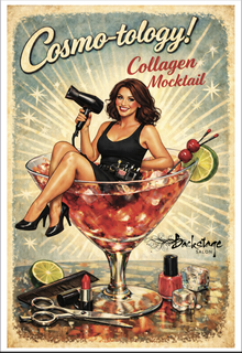 COSMO-TOLOGY! COLLAGEN MOCKTAIL BACKSTAGE SALON logo