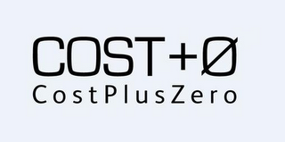 COST + O COSTPLUSZERO logo
