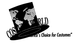 COSTUME WORLD "AMERICA'S CHOICE FOR COSTUMES" logo