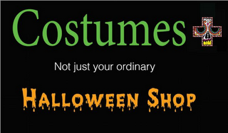 COSTUMES + NOT JUST YOUR ORDINARY HALLOWEEN SHOP logo