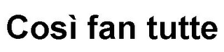 COSÌ FAN TUTTE logo