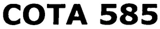 COTA 585 logo