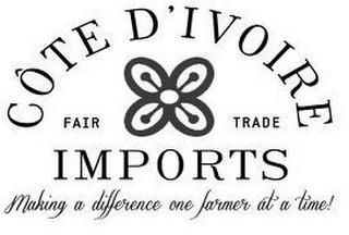 COTE D'IVOIRE FAIR TRADE IMPORTS MAKING A DIFFERENCE ONE FARMER AT A TIME!