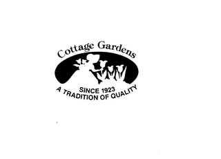 COTTAGE GARDENS SINCE 1923 A TRADITION OF QUALITY logo