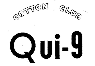 COTTON CLUB QUI-9 logo