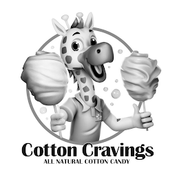 COTTON CRAVINGS ALL NATURAL COTTON CANDY logo