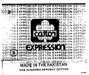 COTTON EXPRESSION MADE IN THE PAKISTAN ONE HUNDRED PERCENT COTTON logo