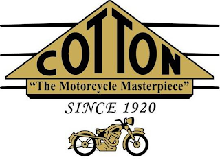 COTTON "THE MOTORCYCLE MASTERPIECE" SINCE 1920 logo