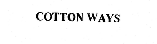 COTTON WAYS logo