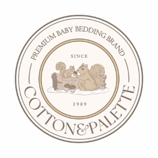 COTTON&PALETTE PREMIUM BABY BEDDING BRAND SINCE 1989 logo