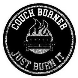 COUCH BURNER JUST BURN IT logo