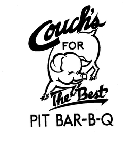 COUCH'S FOR THE BEST PIT BAR-B-Q logo