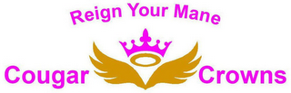 COUGAR CROWNS REIGN YOUR MANE logo