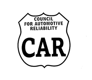 COUNCIL FOR AUTOMOTIVE RELIABILITY CAR AND DESIGN logo