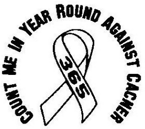COUNT ME IN YEAR ROUND AGAINST CANCER 365 logo