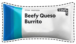 COUNTER HIGH PROTEIN BEEFY QUESO BURRITO logo