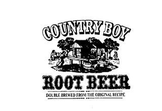 COUNTRY BOY ROOT BEER DOUBLE BREWED FROM THE ORIGINAL RECIPE logo