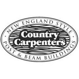 COUNTRY CARPENTERS INC. · NEW ENGLAND STYLE · POST & BEAM BUILDINGS logo