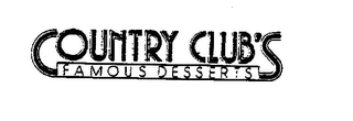 COUNTRY CLUB'S FAMOUS DESSERTS logo