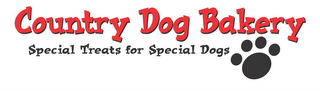 COUNTRY DOG BAKERY SPECIAL TREATS FOR SPECIAL DOGS logo