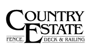 COUNTRY ESTATE FENCE DECK & RAILING logo