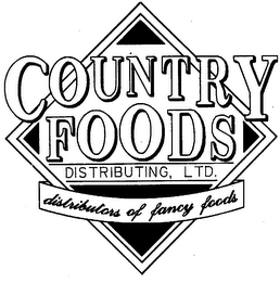 COUNTRY FOODS DISTRIBUTING, LTD. DISTRIBUTORS OF FANCY FOODS logo