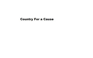 COUNTRY FOR A CAUSE logo